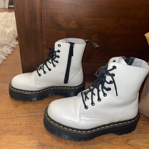 White Platform Dr. Martens